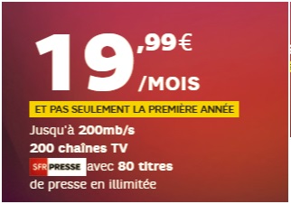 BOX SFR : La série limitée Starter disponible à 19.99 euros et pas seulement la première année