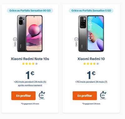 Promos Xiaomi Redmi note 10s promo Bouygues Telecom