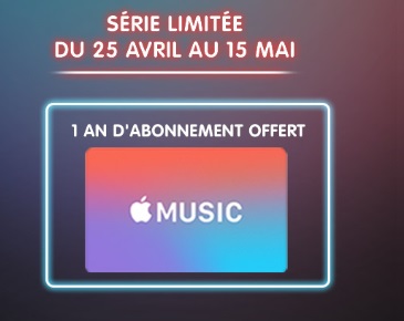 Nouvelle série limitée 100Go + Apple Music offert 1 an chez NRJ Mobile