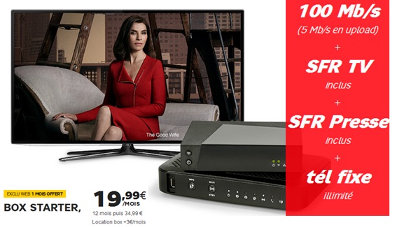 SFR Internet : La box Starter baisse de prix et passe à 19.99 euros par mois 