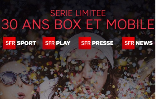 SFR : les deux séries limitées 30 ans pour le mobile et fixe sont disponibles 