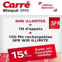 Les bons plans du mercredi chez SFR avec un forfait bloqué