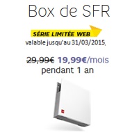 La Box de SFR en promo à partir de 9.99€ pendant 12 mois jusqu’au 31 Mars prochain !