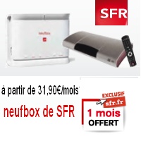 Votre abonnement Neufbox offert chez SFR jusqu'au 31 mars 2011