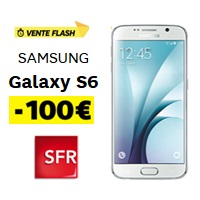 Vente flash SFR : Jusqu’ à 200€ de remise pour l’achat du Samsung Galaxy S6 !