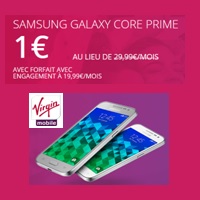 Virgin Mobile : La double data offerte et le Samsung Galaxy Core Prime pour 1€ !