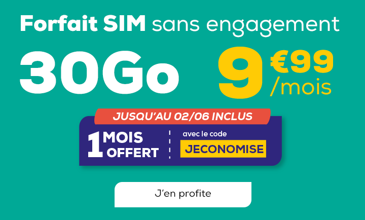 forfait sim 30 g