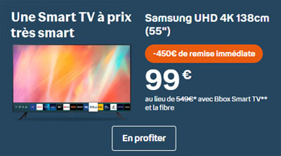 Promo Smart TV bouygues telecom