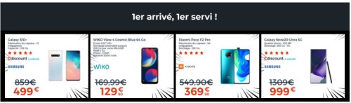 Smartphones Black Friday Cdiscount