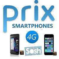 Découvrez les prix des Smartphones 4G avec un forfait mobile Sosh sans engagement !