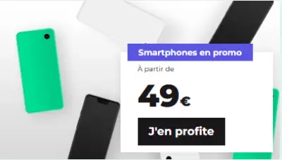 red smartphone promo