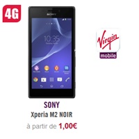 Sony Xperia M2 en vente flash à 1€ chez Virgin pendant 8 jours