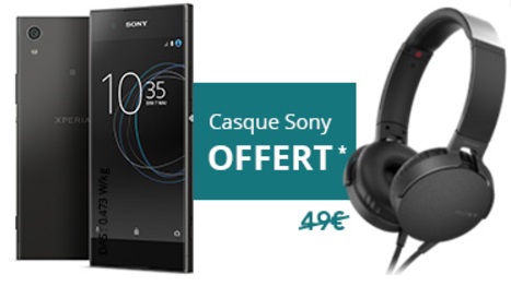 Bon plan Free : un casque Sony offert pour l'achat d'un Xperia XA1