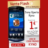 Le Sony Ericsson Kyno à 1euro avec un forfait Liberty Plus 5h 
