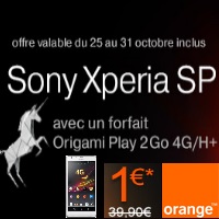 Bon plan Orange : Le Sony Xperia SP en promotion !