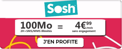 forfait sosh 100Mo