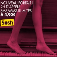 Sosh à l'attaque de B&You et RED SFR, il sort son forfait 2h00 à moins de 5€