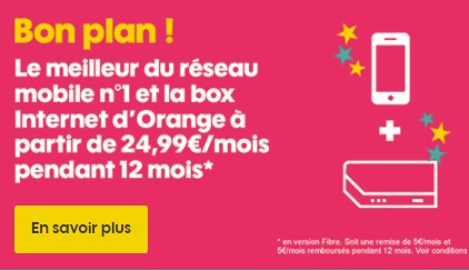 Bon plan SOSH ! La box Internet d'Orange et le meilleur du réseau mobile numéro 1 dès 24.99 euros
