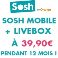 Dernières heures pour profiter du bon plan livebox et forfait mobile Sosh !