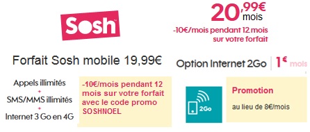Sosh : Votre forfait illimité avec 5Go de data à 10.99€ sur le réseau Orange !