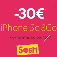 Bon plan : iPhone 5C en promo avec un forfait mobile Sosh !