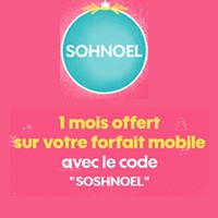 Bon plan SOSH : Un mois de forfait mobile offert  pour Noël !