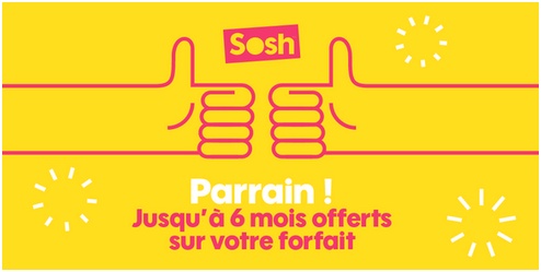 Sosh : Jusqu’à 6 mois offerts sur votre forfait grâce au parrainage !