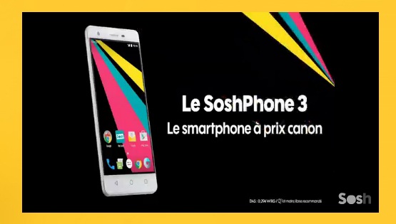 SoshPhone 3 : le nouveau Smartphone premium à prix canon disponible avec un forfait Sosh  