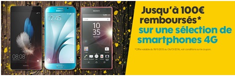 Sosh : Jusqu'à 100€ remboursés sur le Galaxy S6, Huawei P8 Lite, Xperia Z5 Compact..