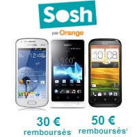 Découvrez tous les Smartphones en promo avec un forfait Sosh !