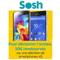 Soldes sur une sélection de Smartphones 4G avec un forfait mobile Sosh ! 