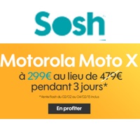 Vente flash exceptionnelle : Le Motorola Moto X à 299€ pendant 3 jours chez Sosh !