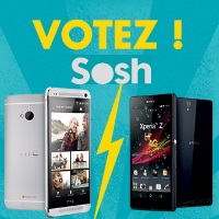 Battle Smartphone 4G Sosh : Votez entre le HTC One et Sony Xperia Z !