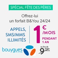 Fête des pères : Offrez-lui un forfait B&You appels, SMS et MMS illimités à 1€ par mois !
