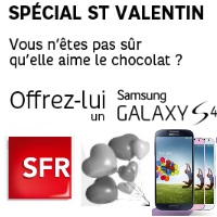 Spécial St Valentin : Le Samsung Galaxy S4 en promo chez SFR !