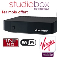 Pas de TV par ADSL : Virgin Mobile propose la Studio Box Videofutur !