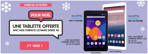 Noël : Une tablette offerte avec les forfaits Ultimate Speed de NRJ Mobile !