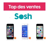 Top 5 des ventes Sosh : Lumia 530, Galaxy S5 4G+, Xperia Z3 Compact, iPhone 6 et iPhone 5C