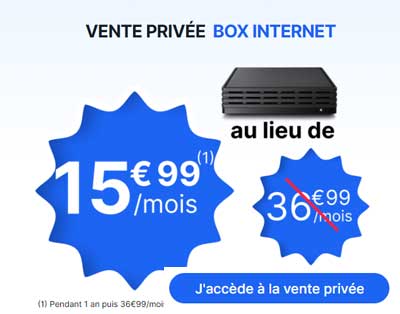vente privée Box internet