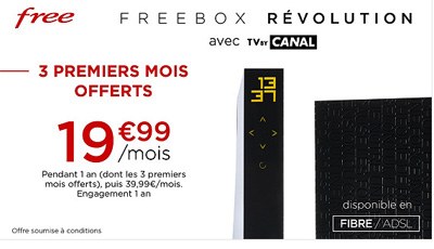 Vente privée Freebox Revolution