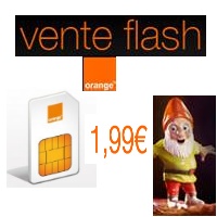Vente Flash la mobicarte est à 1.99€ chez Orange