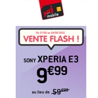 Vente flash : 50€ de remise immédiate sur le Sony Xperia E3 chez NRJ Mobile !