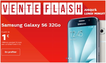 Samsung Galaxy S6 : Fin de la vente flash SFR à minuit !