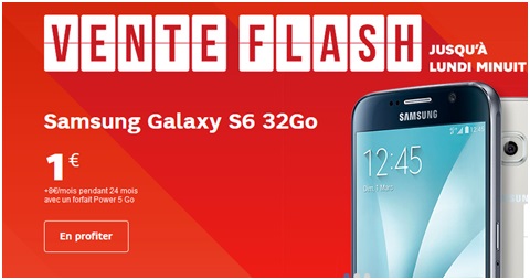 Samsung Galaxy S6, Galaxy S6 Edge et S6 Edge + en promo chez SFR jusqu’à ce soir minuit !