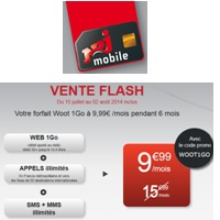 Forfait NRJ Mobile illimité + 1Go à 9.99€ en vente flash !