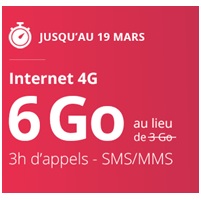 Virgin lance sur 2 semaines une édition spéciale 3H + 6Go en 4G à 14.99€ sans engagement !