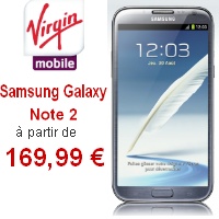 Exclusivité Virgin Mobile : le Samsung Galaxy Note 2 disponible !