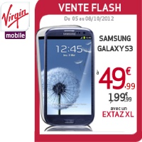 Le Samsung Galaxy S3 à 49,99€ chez Virgin Mobile