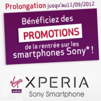 Virgin Mobile prolonge les remises exceptionnelles sur les téléphones Sony Xperia