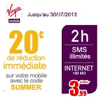 Opération Summer Virgin Mobile : Plus que 2 jours pour en profiter !
